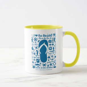 Summer Flip Flop Pattern Mug