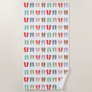 Summer Flip Flops Beach Towel
