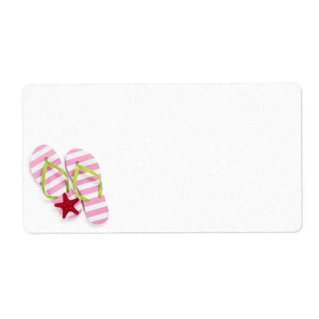 Summer Flip Flops With Starfish (Front)