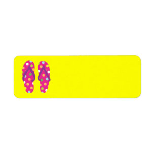 Summer FlipFlops 2 Return Address Label