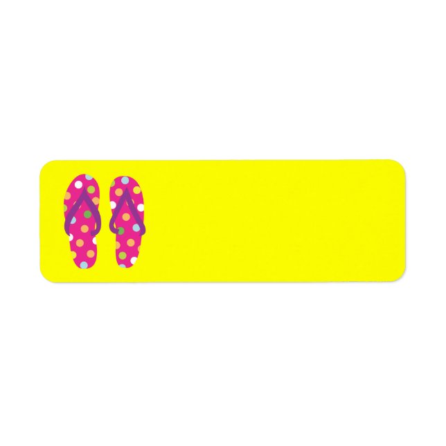 Summer FlipFlops 2 Return Address Label (Front)
