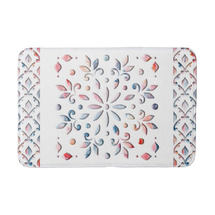 Summer Floral Bath Mat