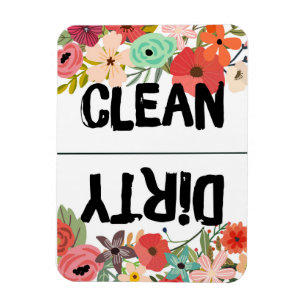 Summer Floral Dishwasher Magnet