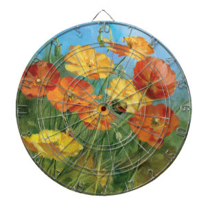 Summer Floral Field Dartboard