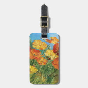 Summer Floral Field Luggage Tag