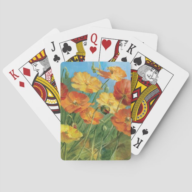Summer Floral Field Playing Cards (Back)