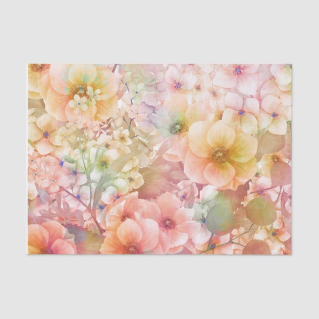 Summer Floral Garden Tissue Paper (Front)