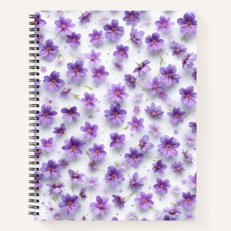 "Summer Floral Notebook - 8.5x11" Spiral Bound"