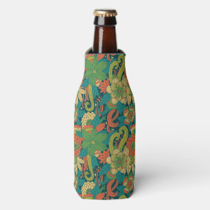 Summer floral pattern bottle cooler