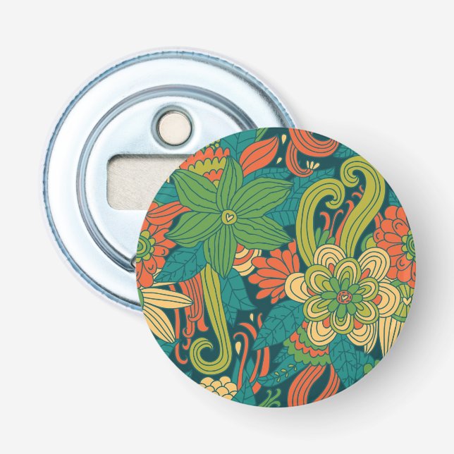 Summer floral pattern bottle opener (Front)