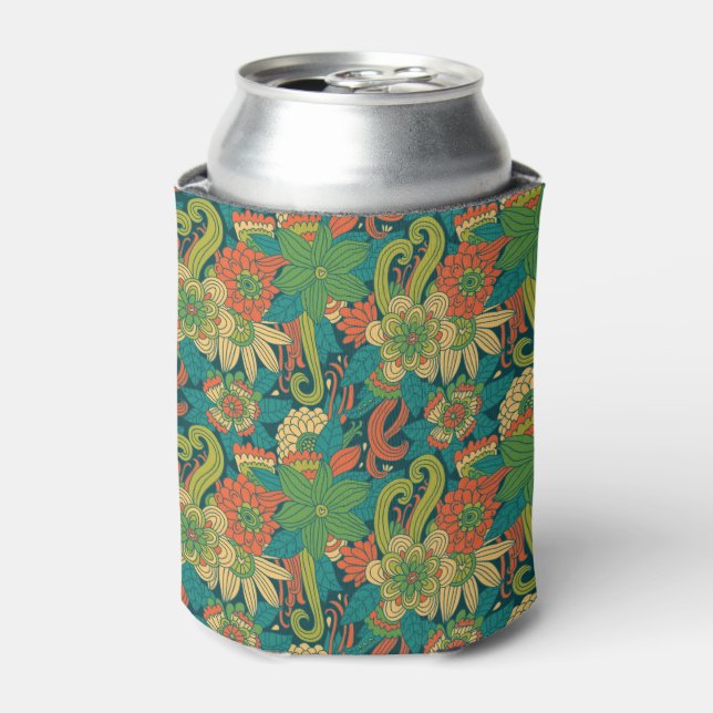 Summer floral pattern can cooler (Can Front)