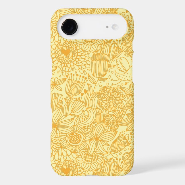 Summer floral pattern in warm colours Case-Mate iPhone case (Back)