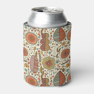 Summer floral pattern made of leaves can cooler