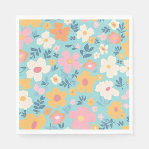 Summer Floral Pattern Napkin