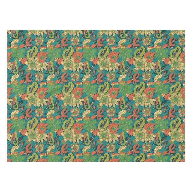 Summer floral pattern tablecloth (Front (Horizontal))