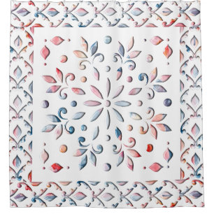 Summer Floral Shower Curtain