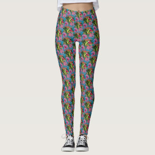 Summer Florida Tropical Sunset Beach Coastal Leggings