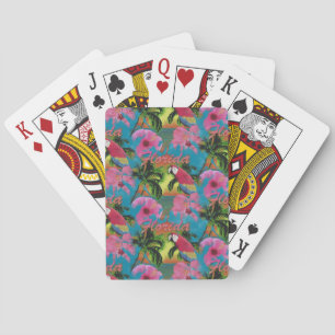 Summer Florida Tropical Sunset Beach Coastal Playing Cards