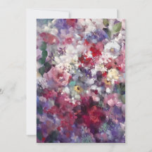 Summer Flower Bouquet In Watercolors