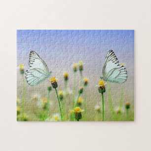 Summer Flower Butterfly Meadow Nature Floral Jigsaw Puzzle