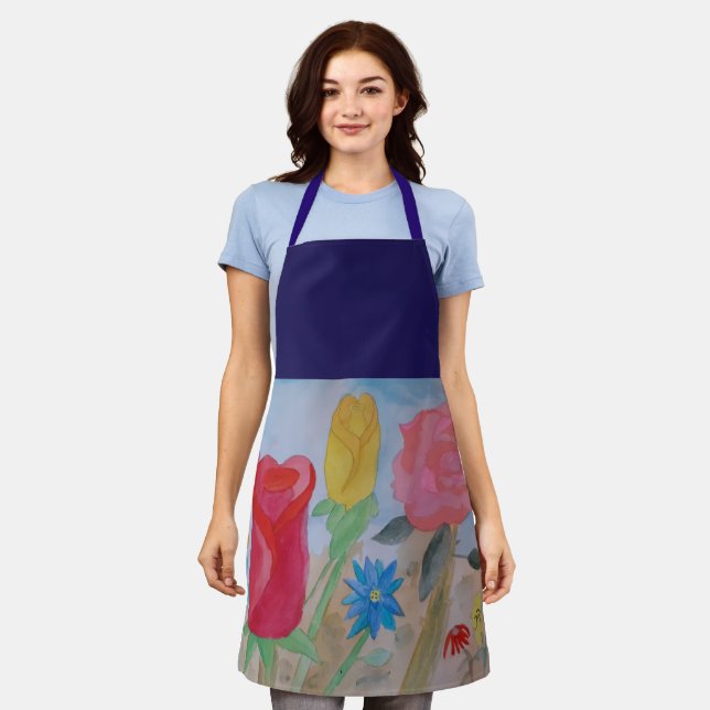 Summer Flower Garden Apron (Worn)