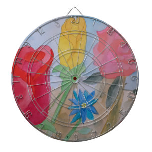 Summer Flower Garden Dartboard