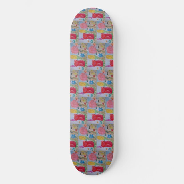 Summer Flower Garden Skateboard (Front)