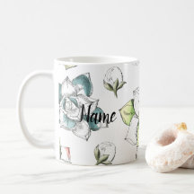 Summer Flower Hand drawn pattern Ceramic Novelty