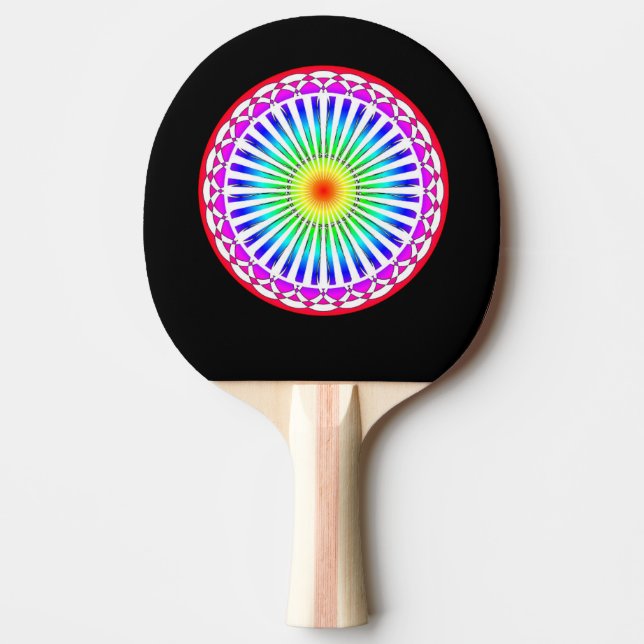 Summer Flower Ping Pong Paddle (Front)