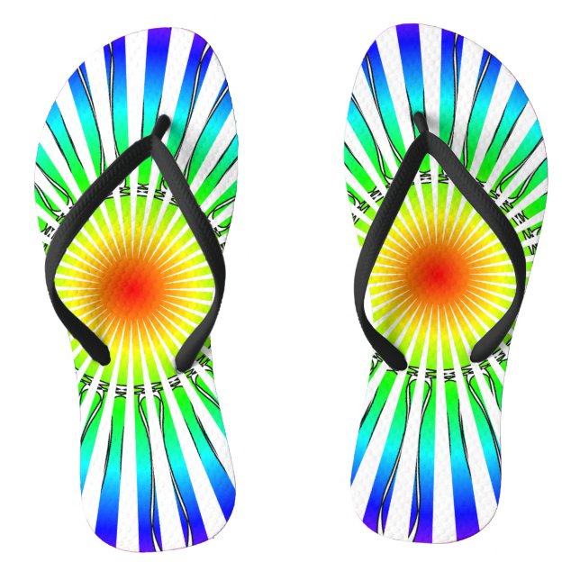 Summer Flower Thongs (Footbed)