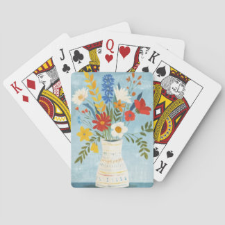 Summer Flower Vase Playing Cards