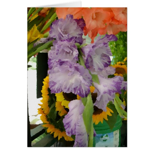 Summer flowers at farm stand (Front)