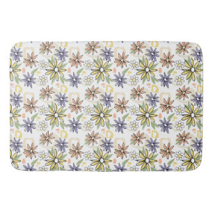 Summer Flowers Bath Mat