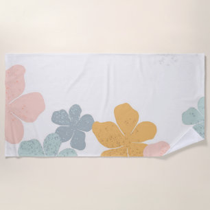 Summer Flowers Beach Towel