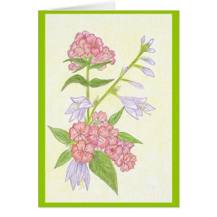 Summer Flowers Blank Card