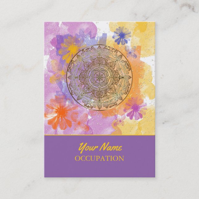 Summer Flowers Business Card (Front)