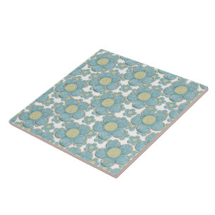 Summer Flowers Ceramic Tile