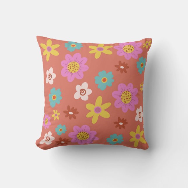 Summer Flowers Cushion (Front)