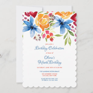 Summer Flowers Invitation