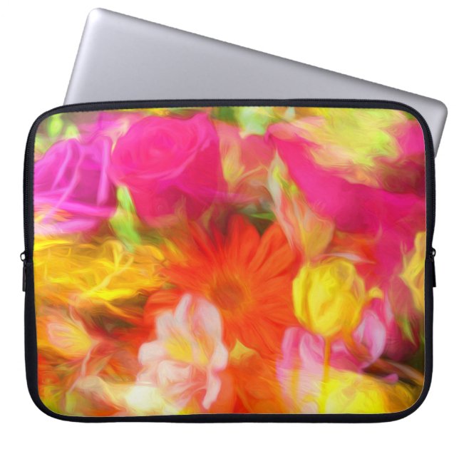 Summer Flowers Laptop Sleeve (Front)
