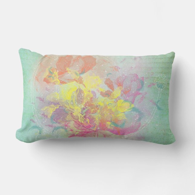 Summer Flowers Lumbar Cushion (Front)