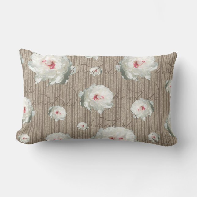 Summer Flowers Lumbar Cushion (Front)