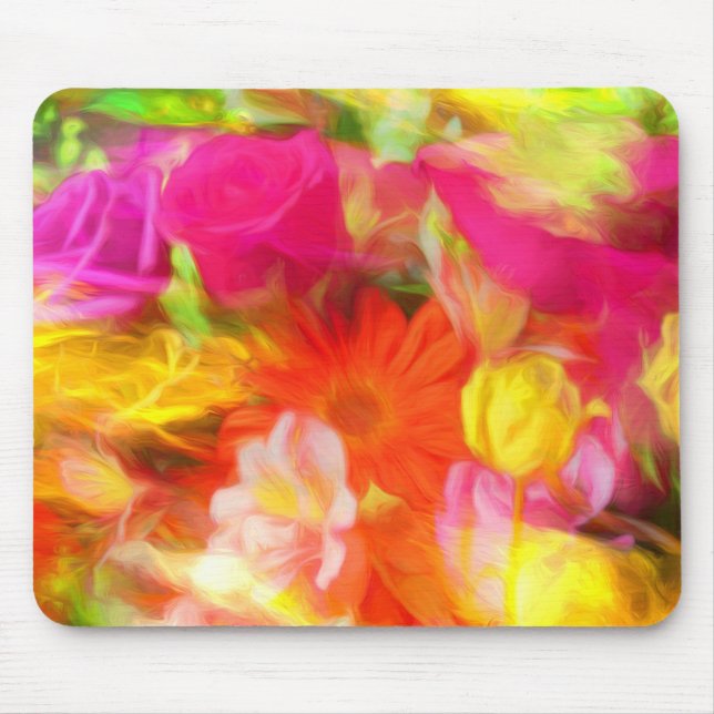 Summer Flowers Mouse Pad (Front)