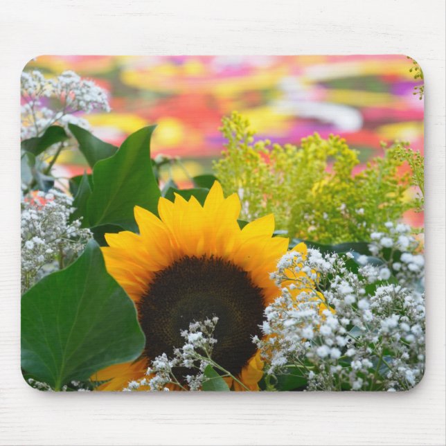 Summer flowers mouse pad (Front)