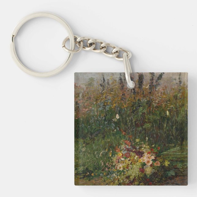 Summer Flowers of the Field Key Ring (Front)