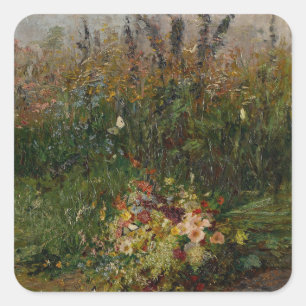 Summer Flowers of the Field Square Sticker