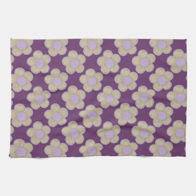 Summer Flowers Tea Towel (Horizontal)