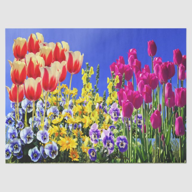 Summer Flowers Tissue Paper (Front)