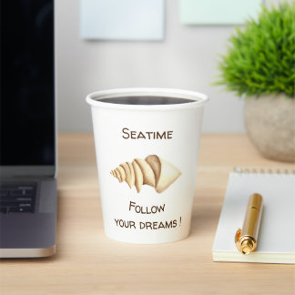 Summer Follow your dreams Shell Romantic Cute Pape Paper Cups