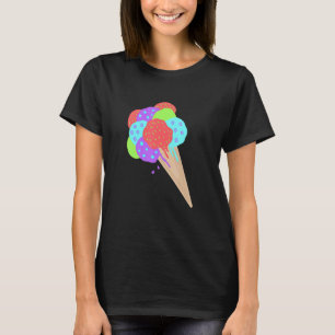 Summer Food Graphic With Nine Scoops Of Cool Ice C T-Shirt
